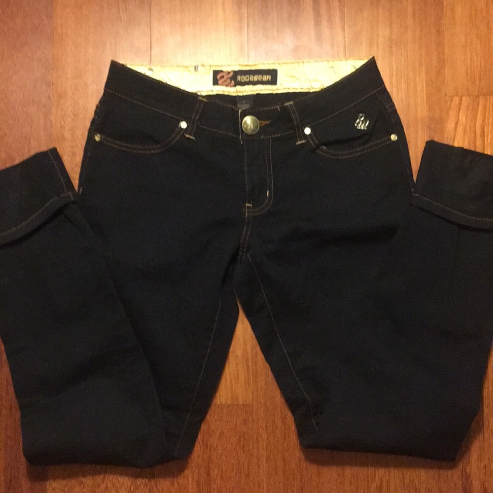 ROCAWEAR Black Straight Leg Jeans